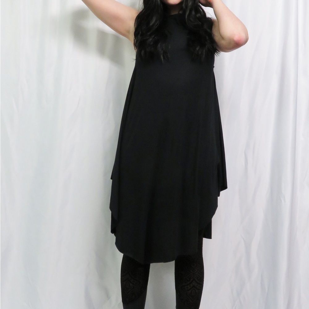 Classic Black High-Low Dress